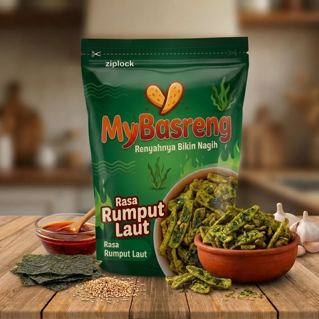 MyBasreng Rasa Rumput Laut 90 gr